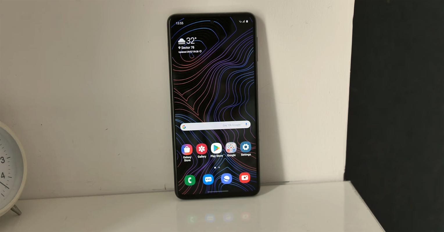 Samsung Galaxy M31s Android 11 Home Screen