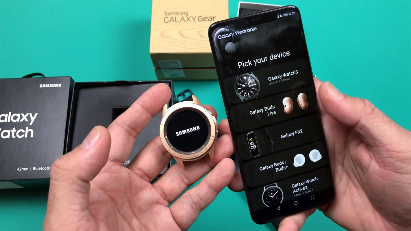 Samsung Galaxy Watch Connect with Mobile