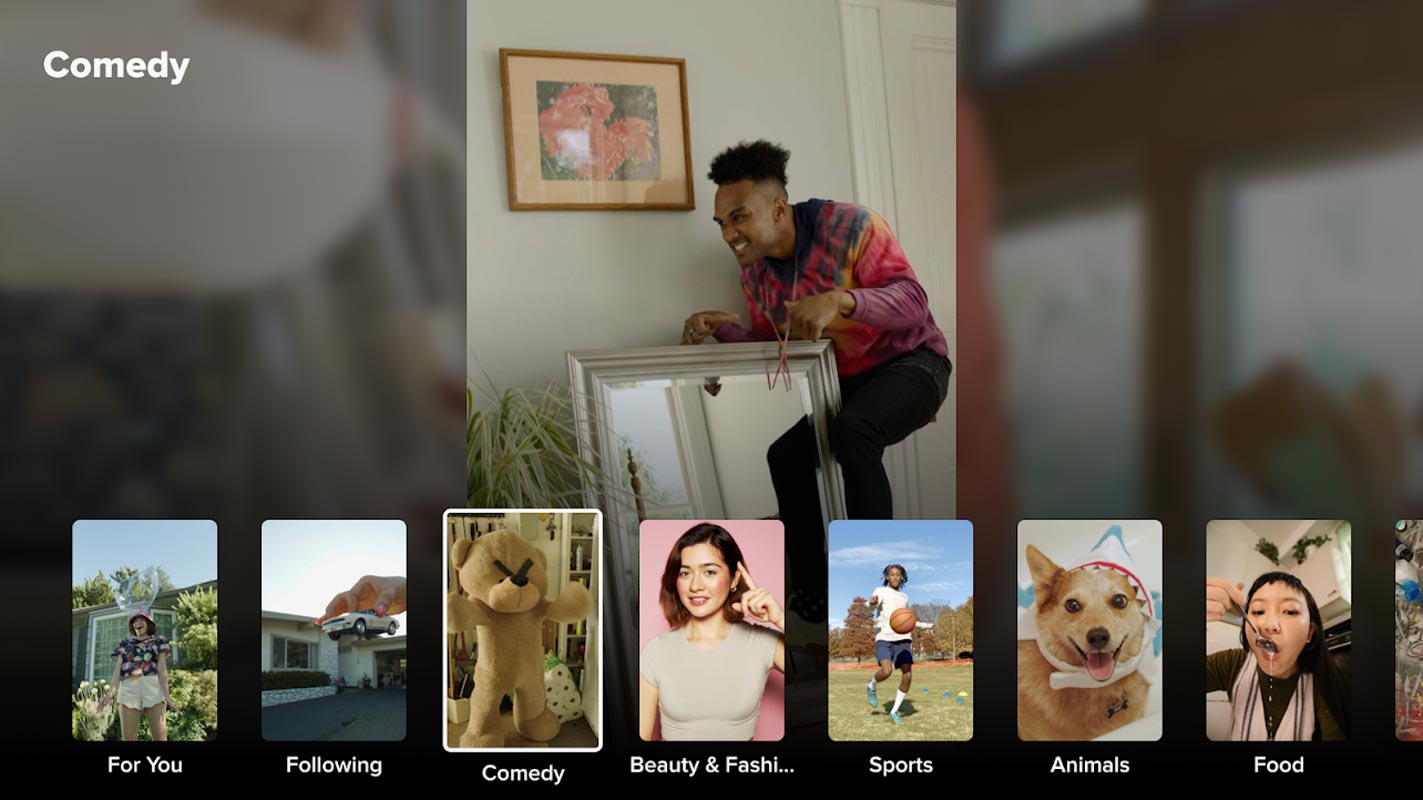 TikTok Tv App Comedy Section Screenshot