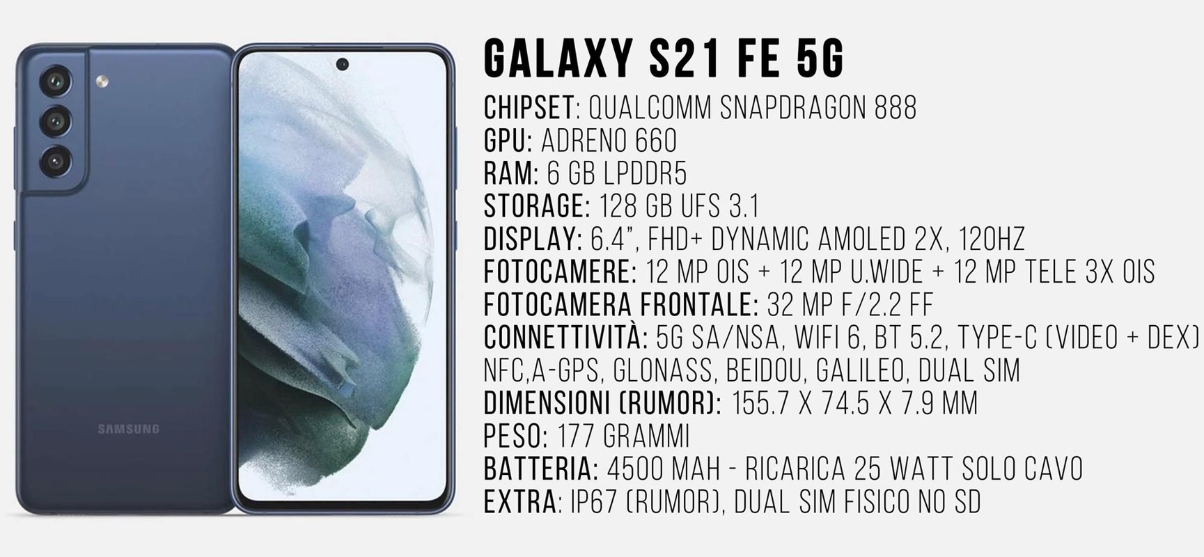 Samsung Galaxy S21 FE 5G Specs