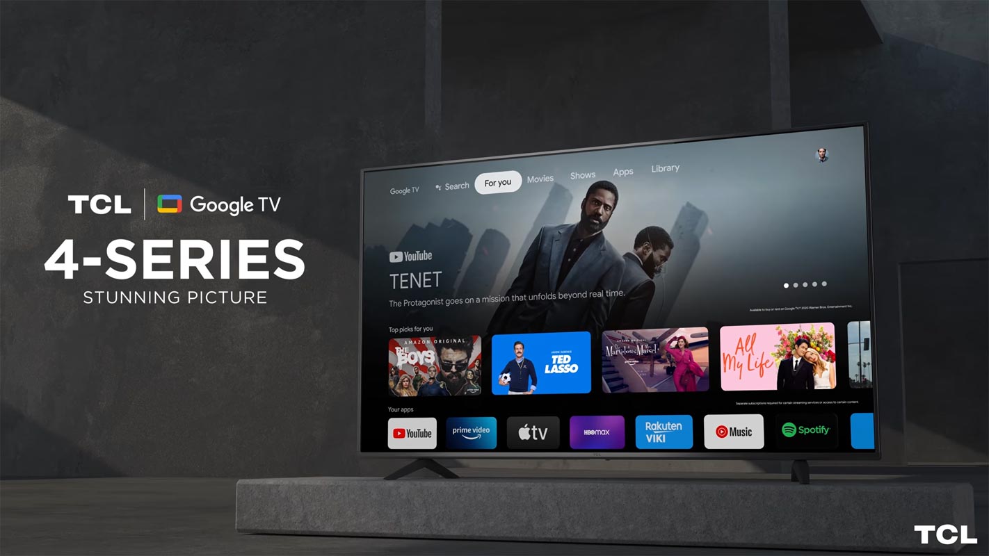 TCL Google TV UI Screen