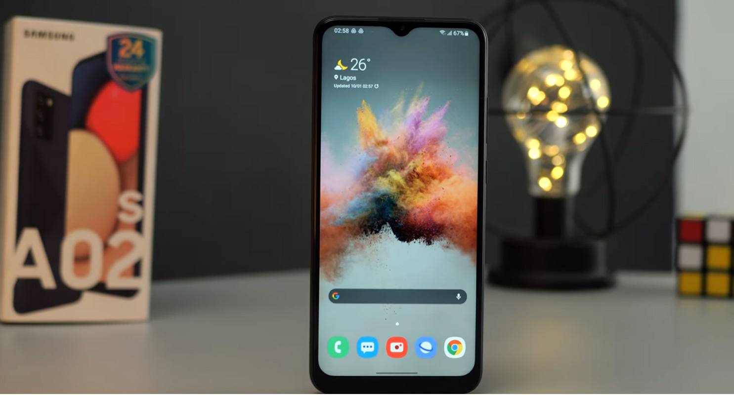 samsung galaxy A02s home screen