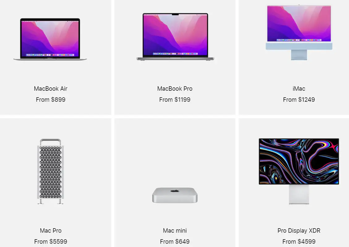 Apple Education Store Home Page Items