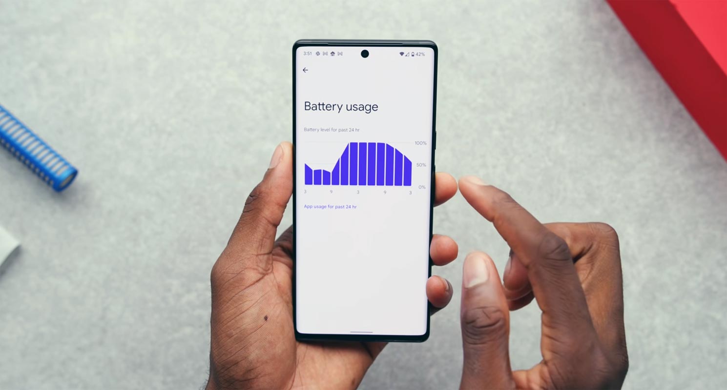 Google Pixel 6 Battery Usage