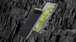 Google Pixel 6a Renders with Black Stone Background