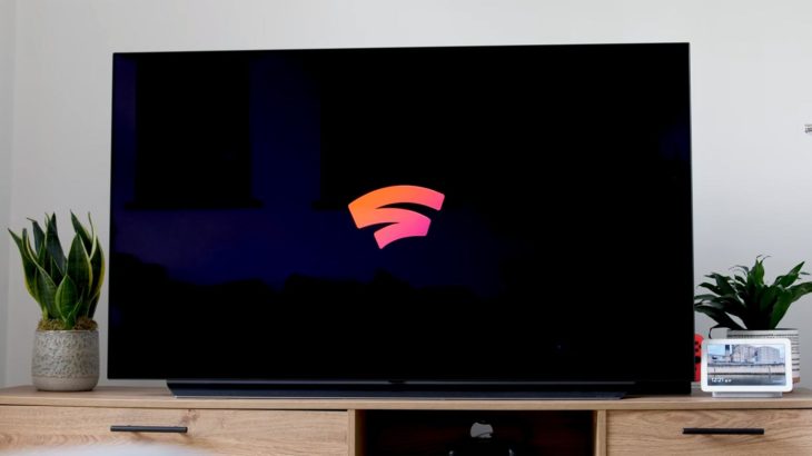 Google Stadia Start Screen in Android TV