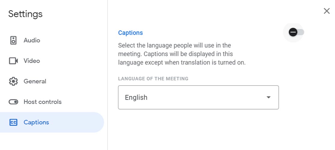 Live Translated Captions Google Meet