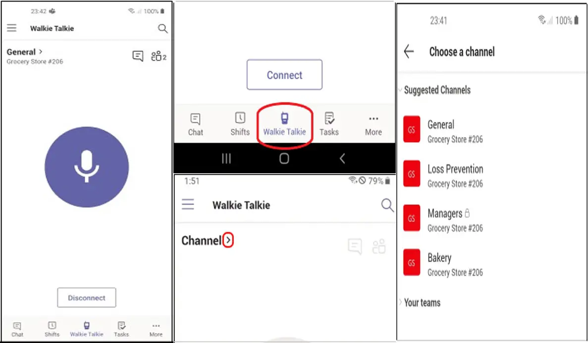 Microsoft Teams Walkie Talkie Setup User