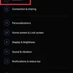 OnePlus Settings