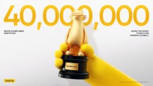 Realme Award MileStone 40 Million