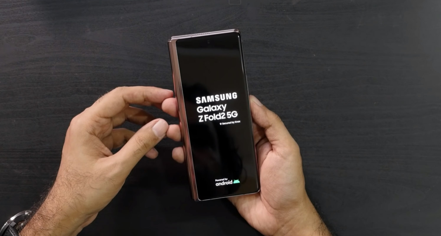 SAMSUNG GALAXY Z FOLD 2 5G BOOT LOGO SCREEN