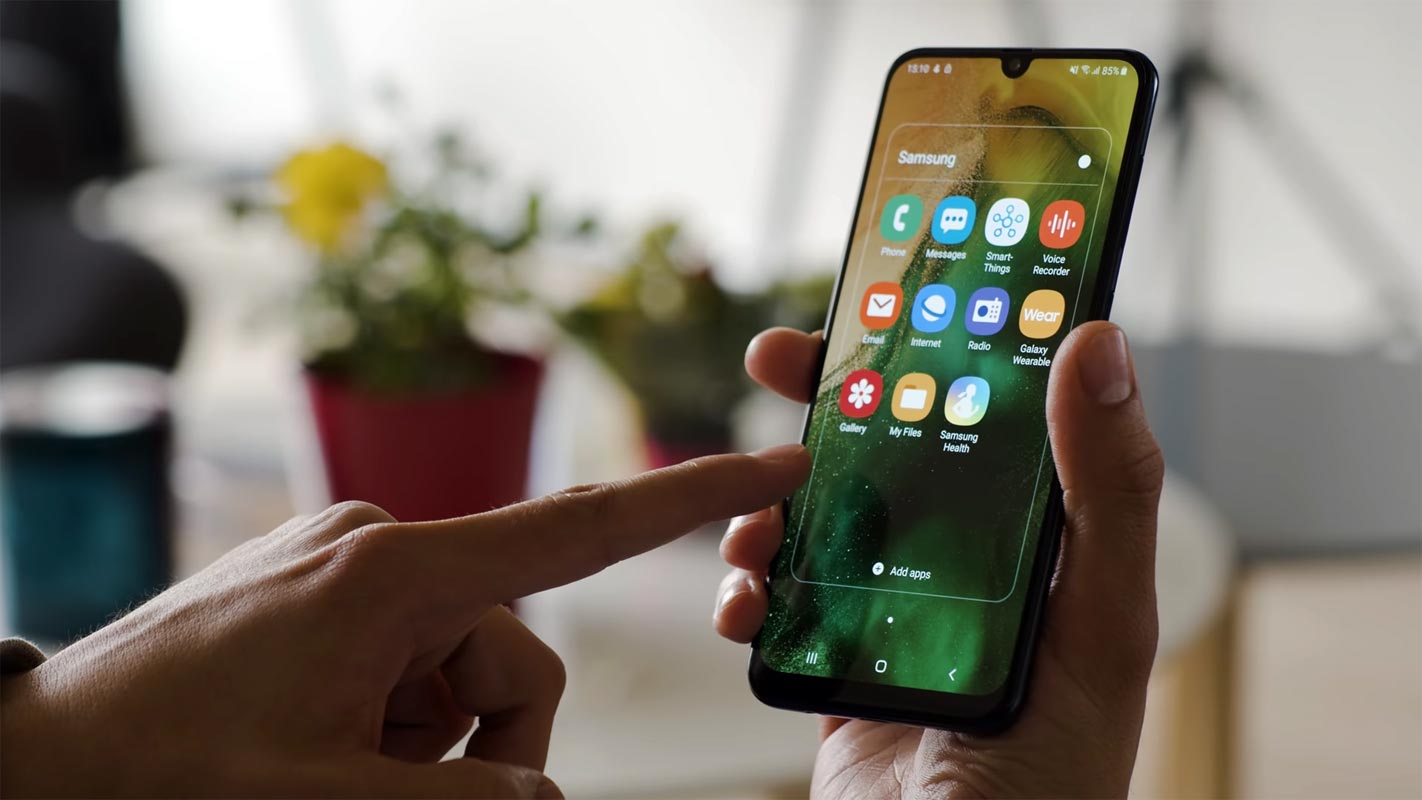 Samsung Galaxy A50 Apps Shortcut Screen Android 11
