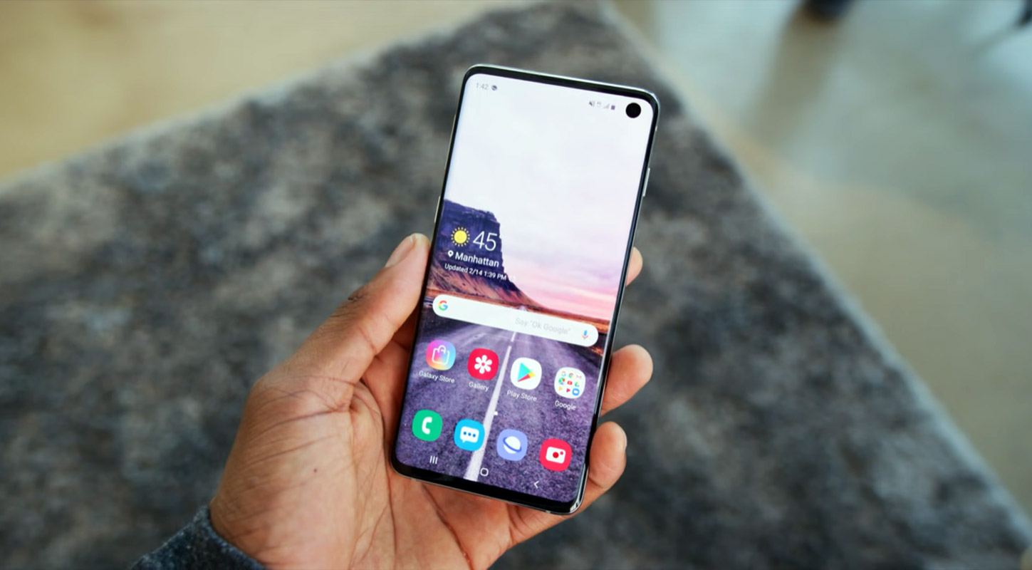 samsung galaxy s10 home screen