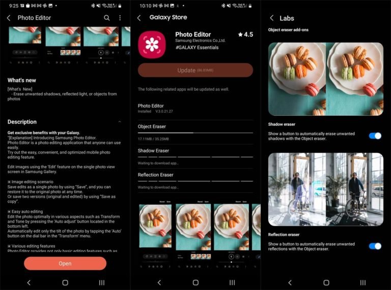 Samsung Galaxy Photo Editor Object Eraser now available on more One UI
