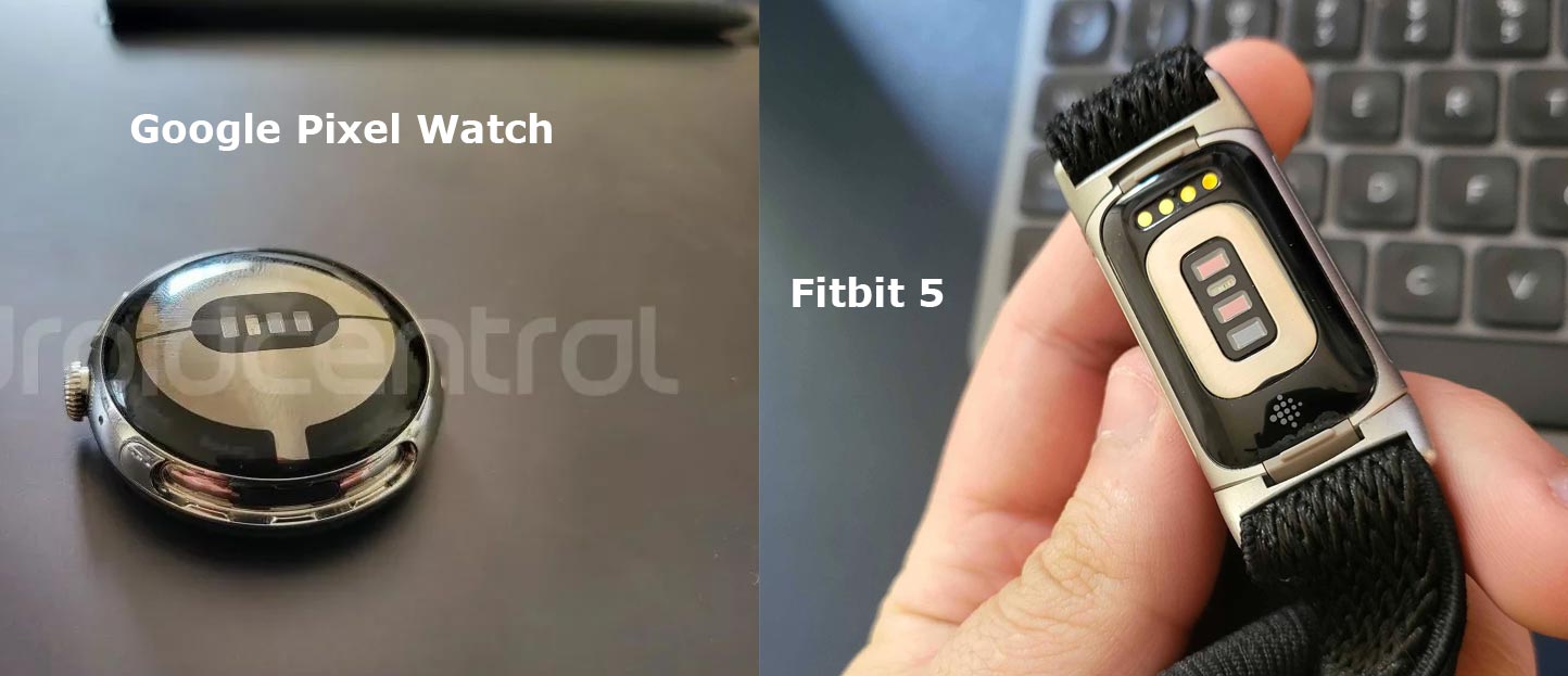 Google Pixel Watch and Fitbit 5 Sensors