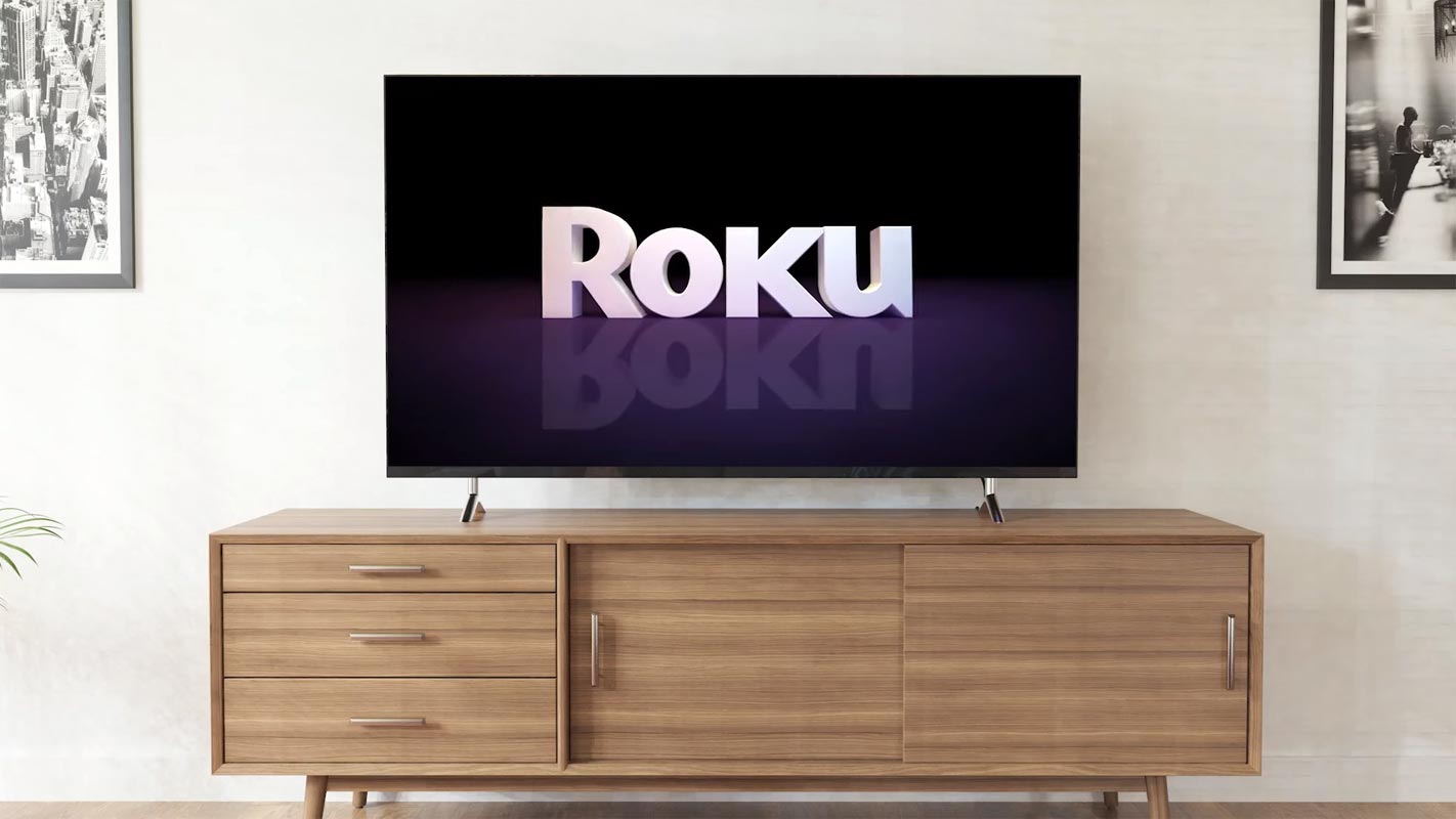 Roku Android TV in Living Room
