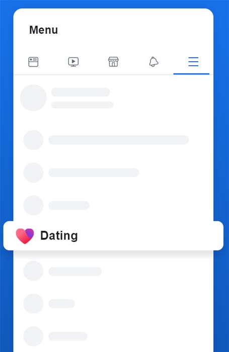 Facebook dating App Option