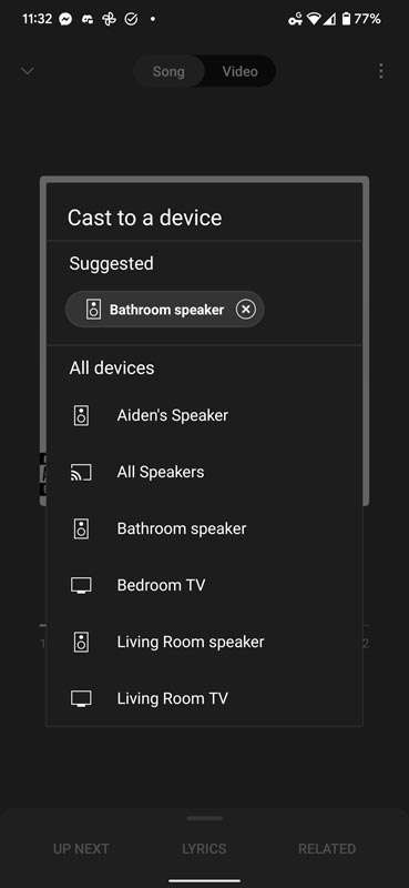 Google Chromecast Suggestion