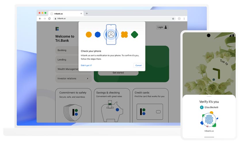 Google Passwordless Login using Mobile