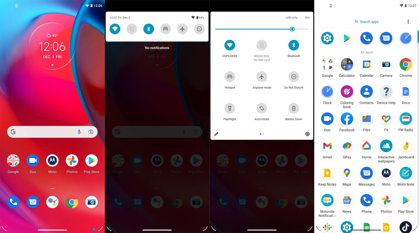 Motorola Android 12 My UX Screenshots