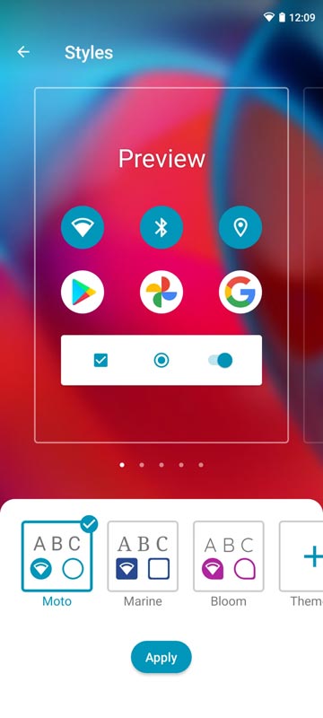 Motorola Style Fonts Android 12