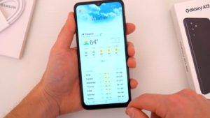 SAMSUNG GALAXY A13 5G WEATHER CHECK
