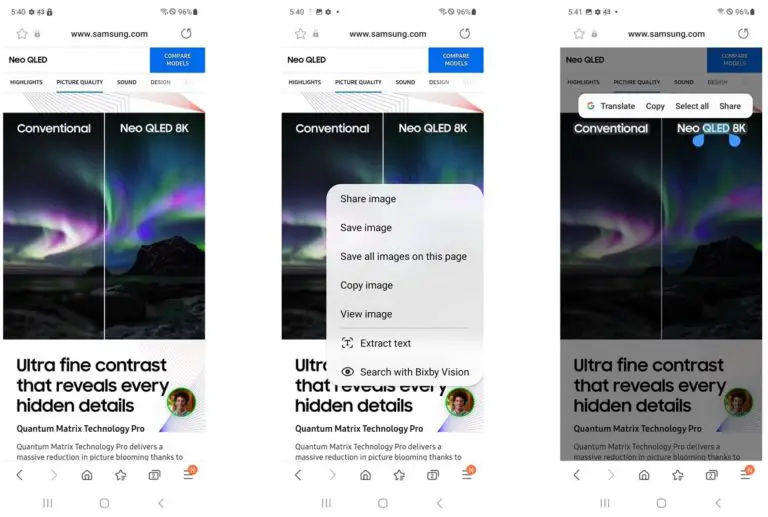 samsung ai extract text from image