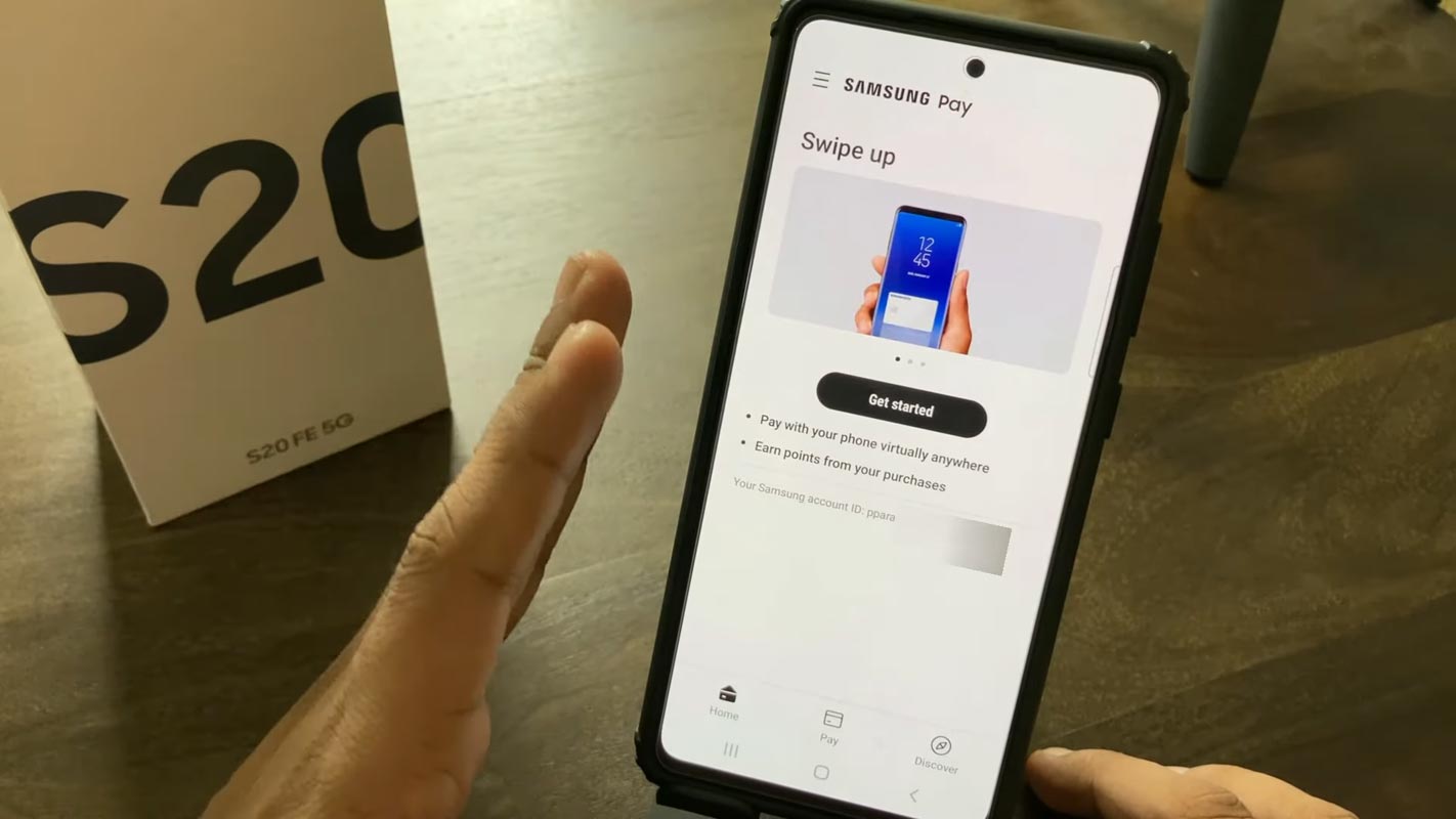 Samsung Pay using in Galaxy S20