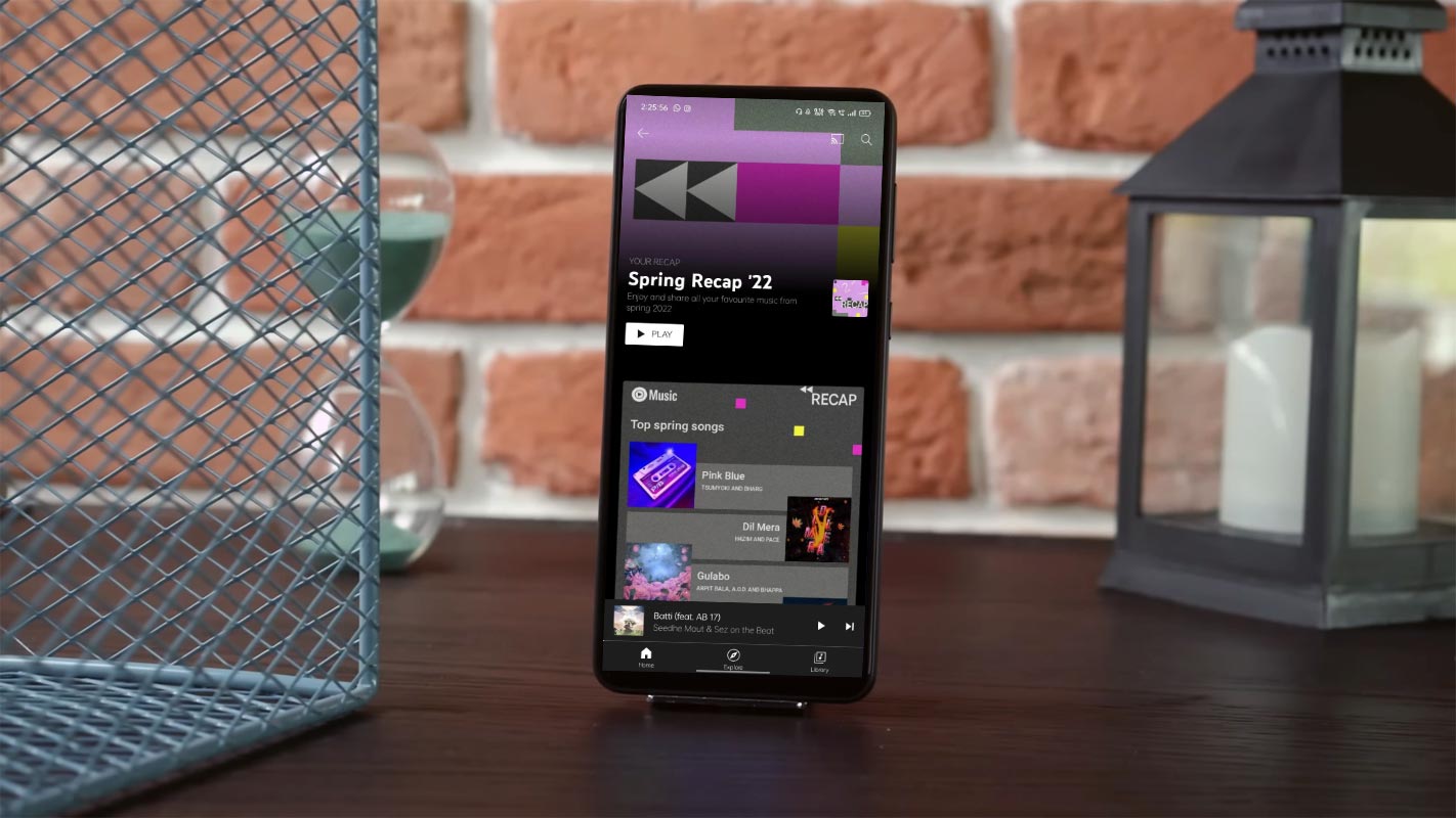 YouTube Music Spring Recap 2022 in Mobile