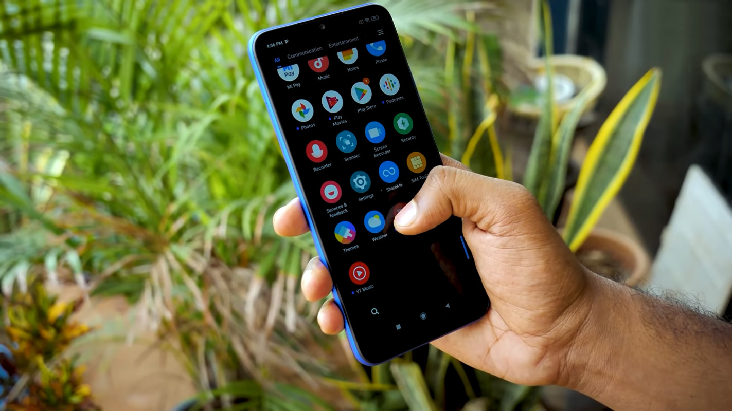 poco c31 apps menu