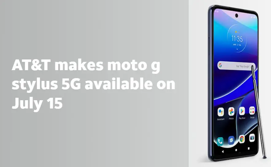 ATT Moto G Stylus 5G With S Pen