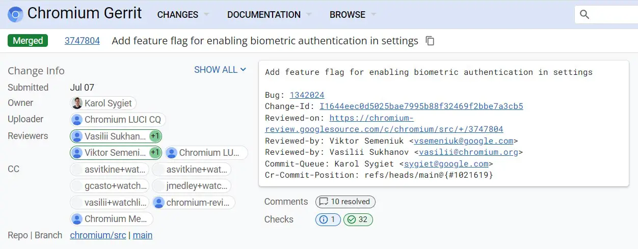 Google Password Manager Bio Metric Authentication