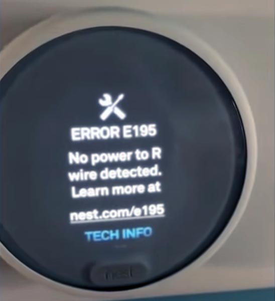 No Power to R Nest Thermostat