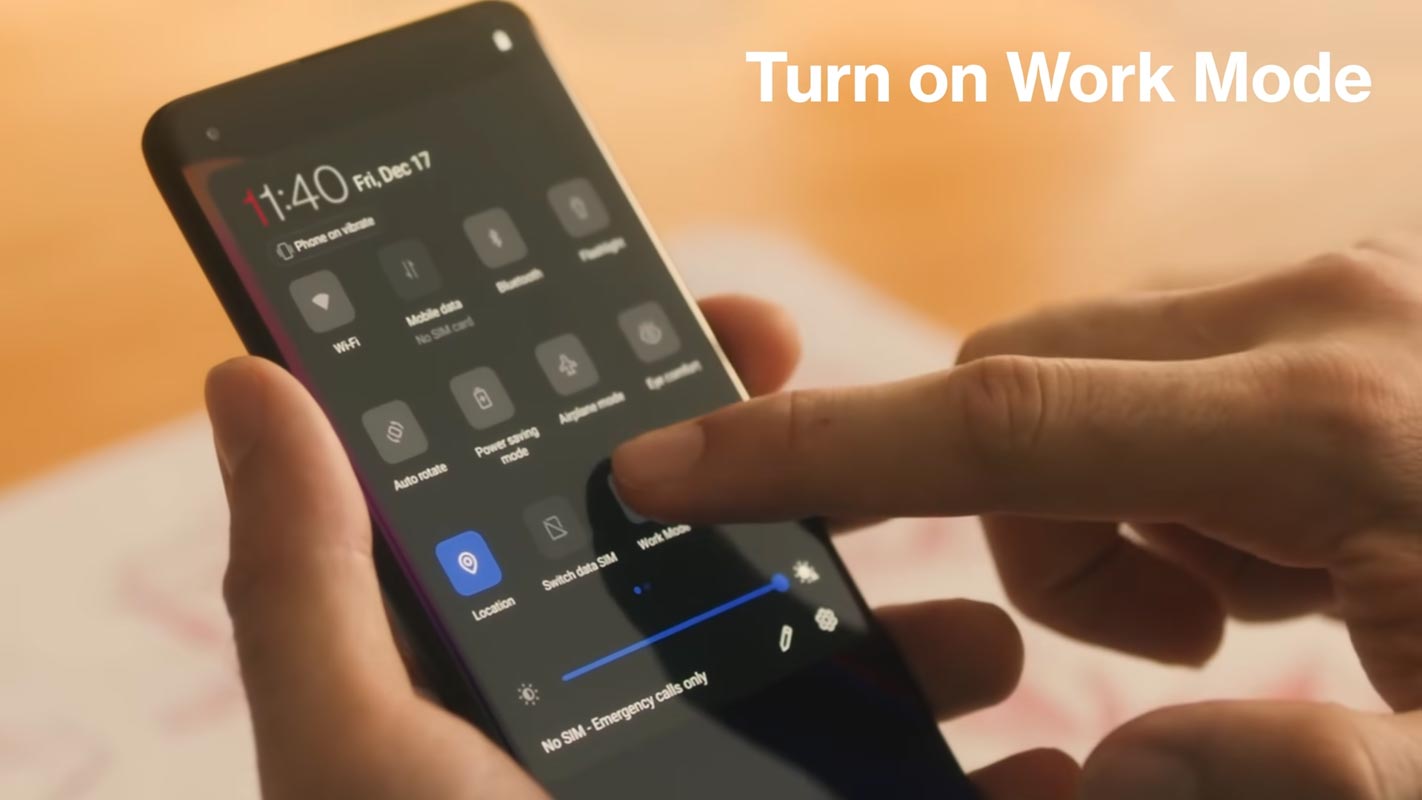 OnePlus Oxygen OS Android 12 ROM Work Mode