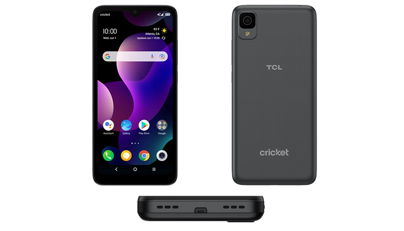 TCL 30 Z Cricket Wireless Front Back Down Images