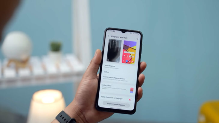 samsung galaxy m33 5g wallpaper settings