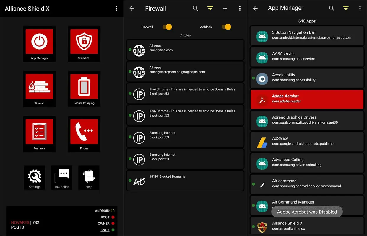 Alliance Shield App Screenshots