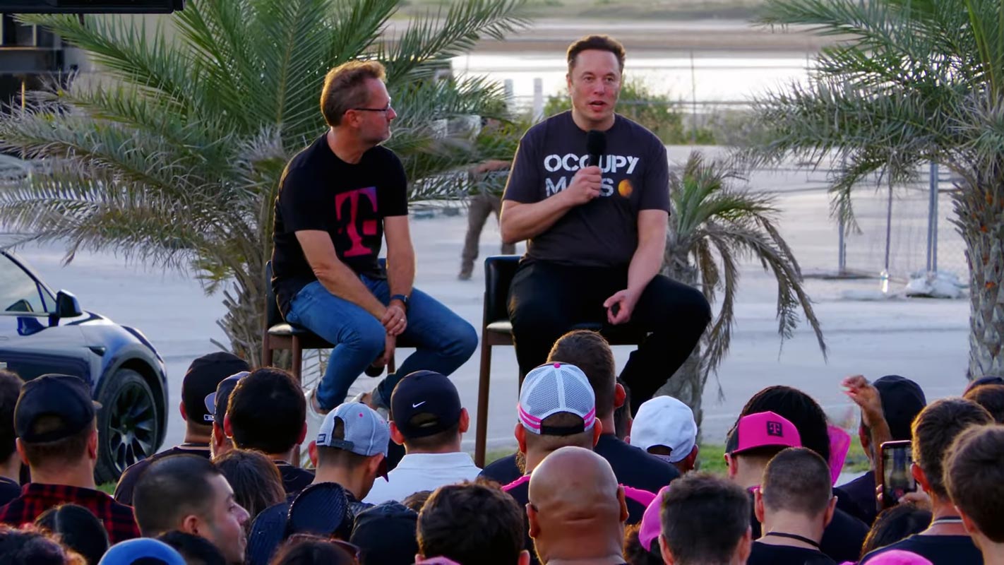 Elon Musk and Mike Sievert Talk on T-Mobile and Starlink Partnership