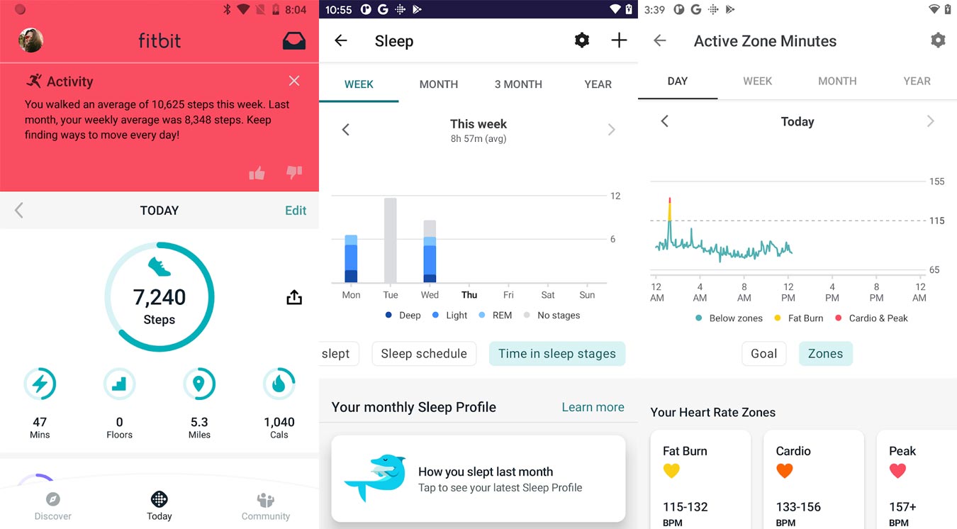 Fitbit App Screenshots
