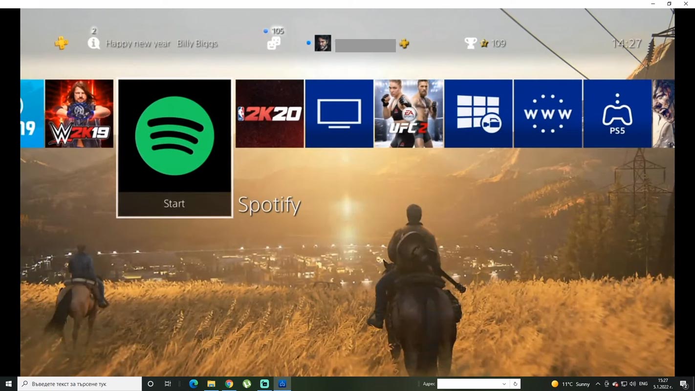 Sony Playstation PC Launcher Concept Image