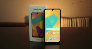 samsung galaxy f22 with box