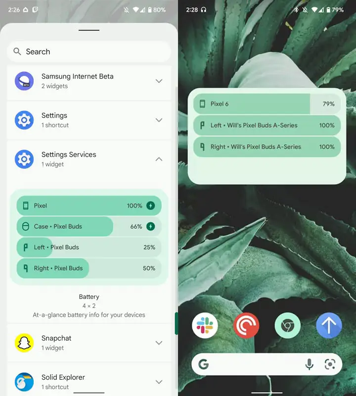 Add Battery Widget Google Pixel Mobiles