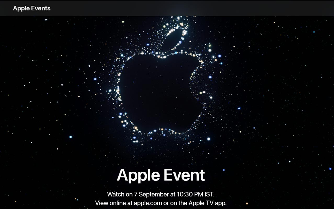 Apple Event September 2022 Official Poster