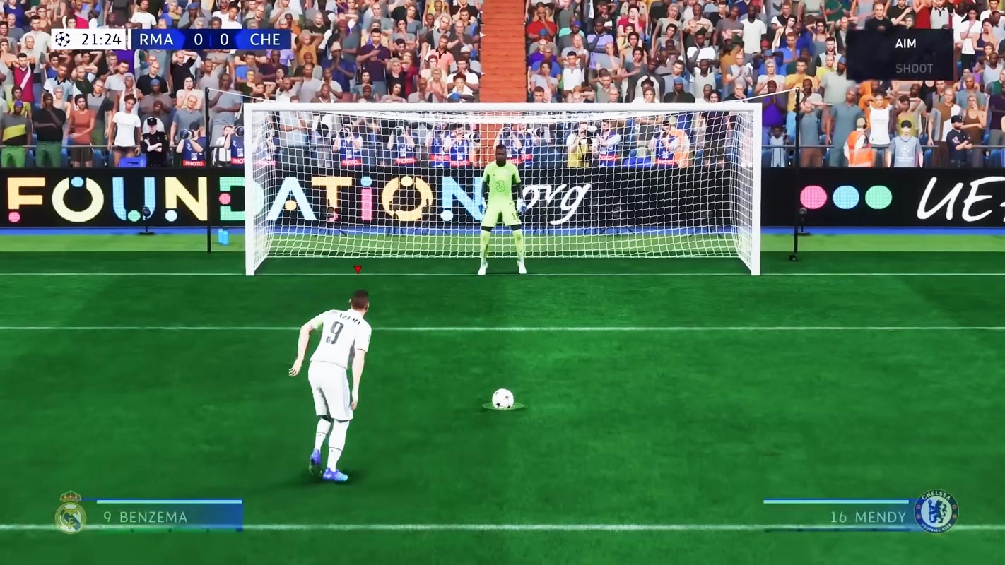 FIFA 23 Game Play Penalty Kick Screenshot