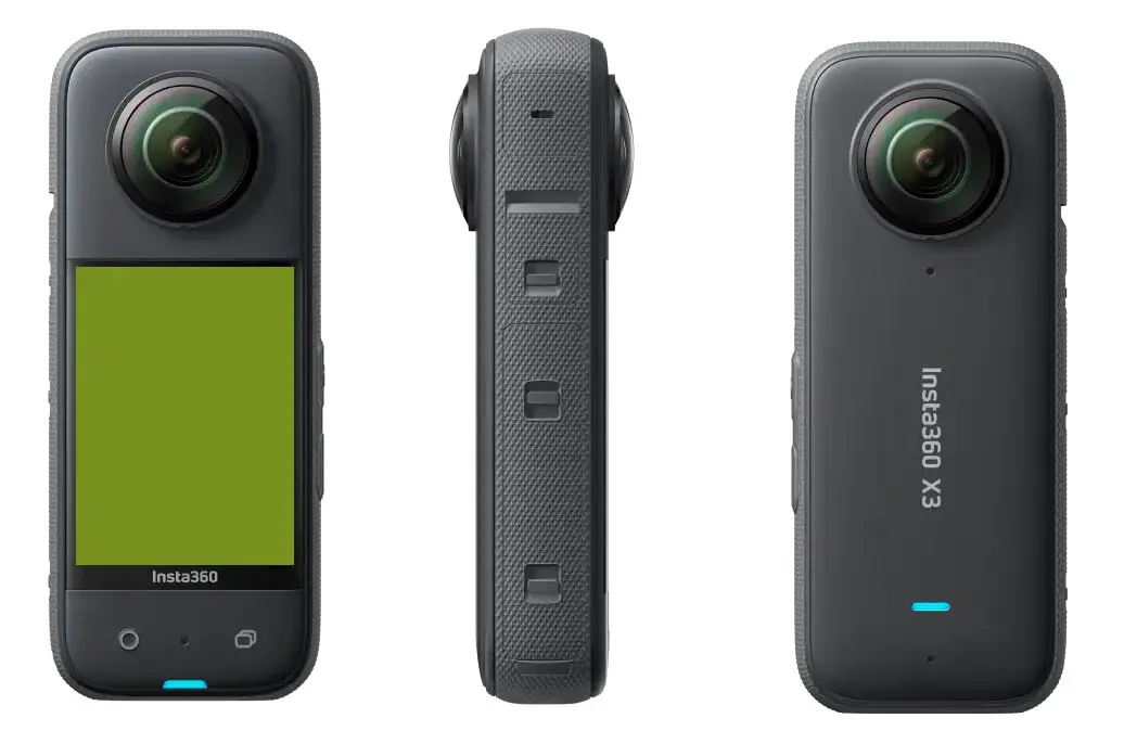 Insta360 X3 Front Back and Side Images