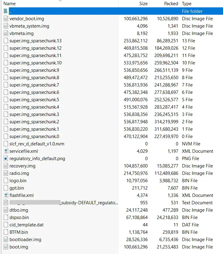 Moto E32s Extracted Firmware Files