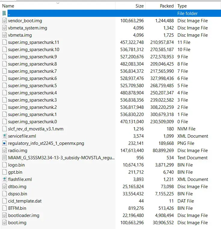 Motorola Edge 30 Neo Android 12 Extracted Firmware Files