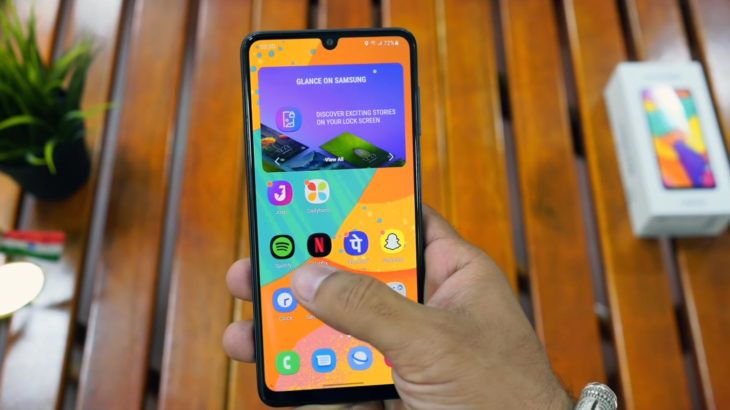 Samsung Galaxy F22 Android 12 Home Screen Unlocked