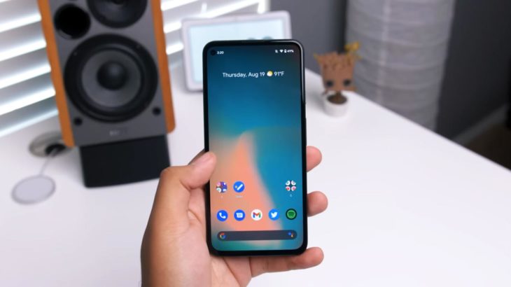 pixel 5a home screen