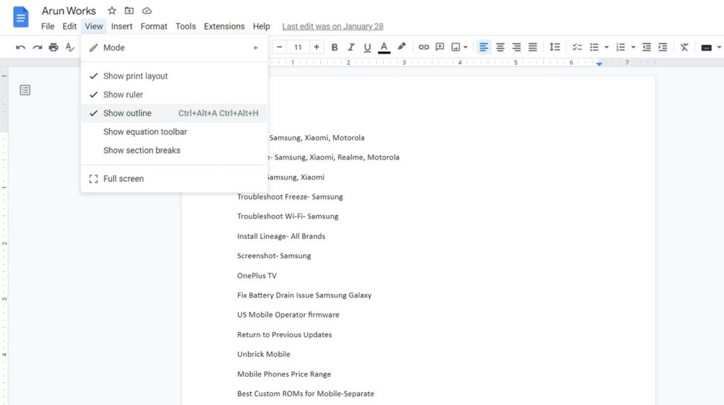 10 Must Know Google Docs Tips and Tricks - Android Infotech (July 2026)